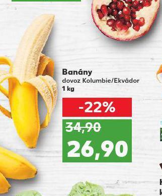 Kaufland Banány nabídka