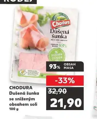 Kaufland Dušená šunka se sníženým obsahem soli nabídka