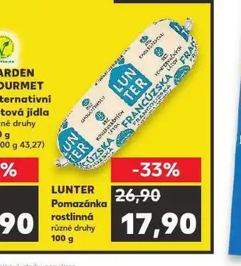 Kaufland Lunter pomazánka přírodní nabídka