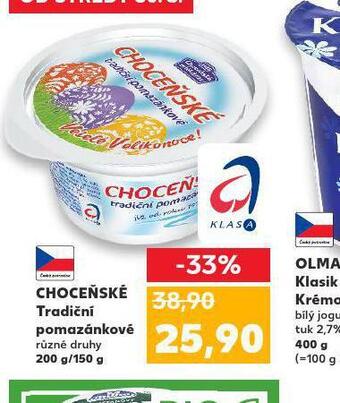 Kaufland Choceňské tradiční pomazánkové nabídka