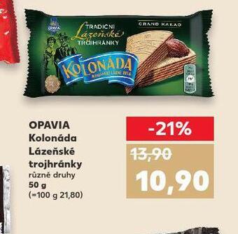 Kaufland Opavia kolonáda lázeňské trojhránky nabídka