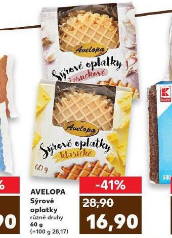 Kaufland Avelopa sýrové oplatky nabídka