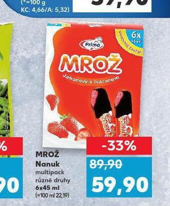 Kaufland Mrož nanuk nabídka