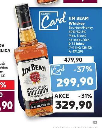 Kaufland Jim beam whiskey nabídka