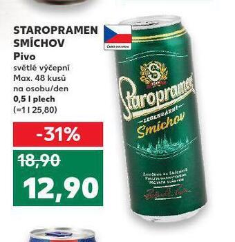 Kaufland Pivo staropramen smíchov nabídka