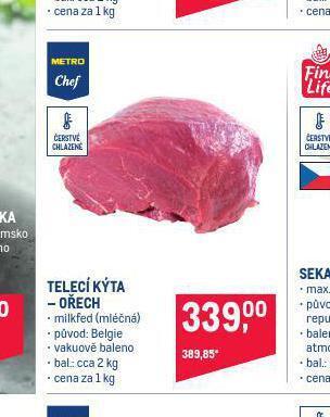 Makro Telecí kýta - ořech nabídka