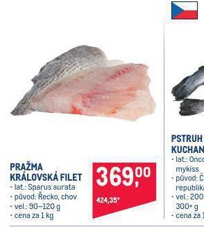 Makro Pražma královská filet nabídka
