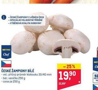 Makro České žampiony bílé nabídka