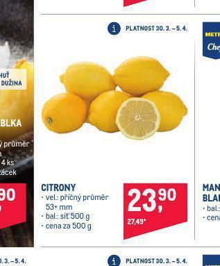 Makro Citrony nabídka