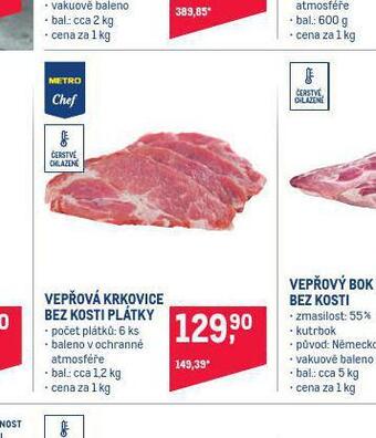 Makro Vepřová krkovice bez kosti, plátky nabídka