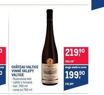 Makro Chateau valtice vinné sklepy valtice nabídka
