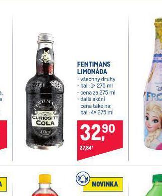 Makro Fentimans limonáda nabídka