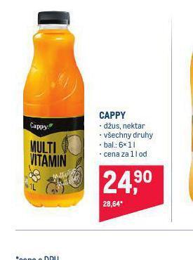 Makro Cappy nabídka