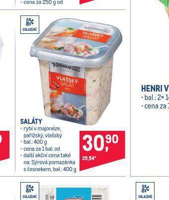 Makro Saláty nabídka