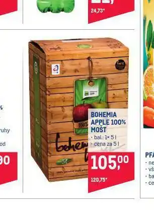 Makro Bohemia apple 100% mošt nabídka