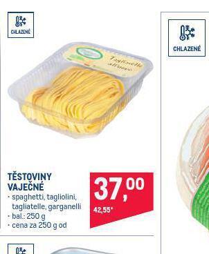 Makro Těstoviny vaječné nabídka
