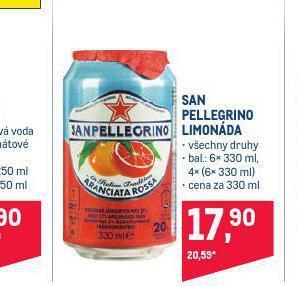Makro San pellegrino limonáda nabídka