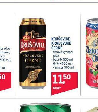 Makro Pivo krušovice černé nabídka