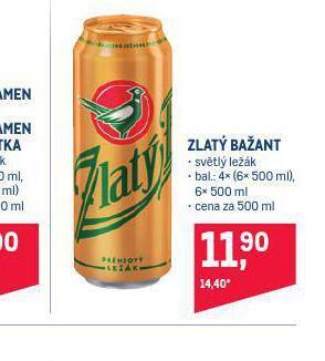 Makro Pivo zlatý bažant nabídka