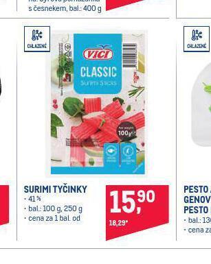 Makro Surimi tyčinky nabídka