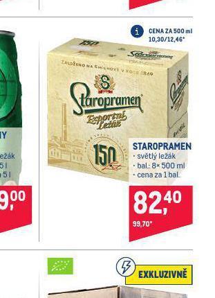 Makro Pivo staropramen ležák nabídka