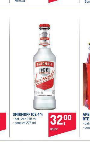 Makro Smirnoff ice 4% nabídka