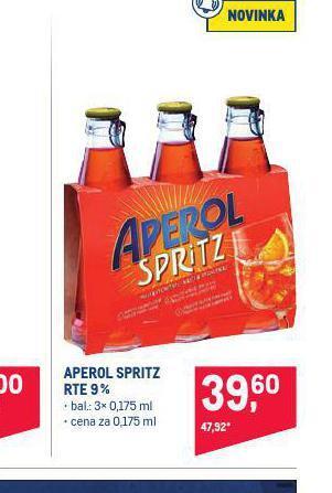 Makro Aperol spritz rte 9% nabídka