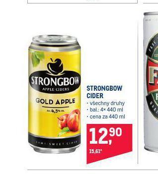 Makro Strongbow cider nabídka