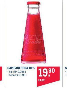 Makro Campari soda 10% nabídka