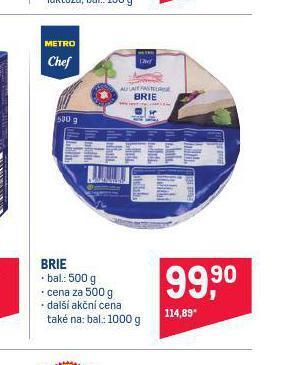 Makro Brie nabídka