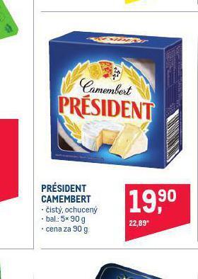 Makro Président camembert nabídka