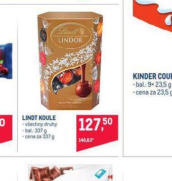 Makro Lindt koule nabídka