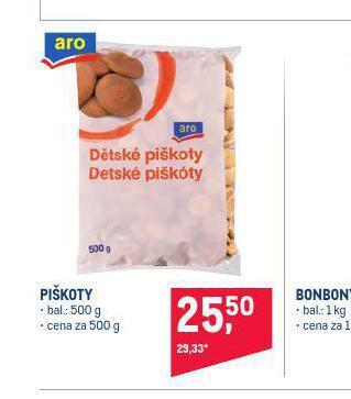 Makro Piškoty nabídka