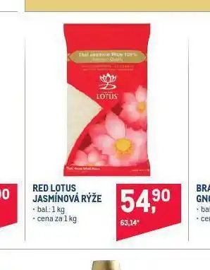 Makro Red lotus jasmínová rýže nabídka