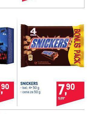 Makro Snickers nabídka