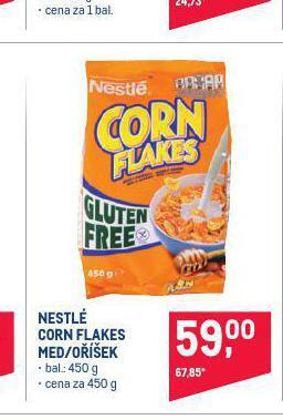 Makro Nestlé corn flakes med / oříšek nabídka