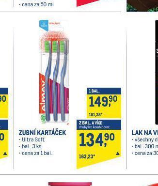 Makro Zubní kartáček nabídka