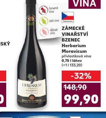 Kaufland Zámecké vinařství bzenec nabídka