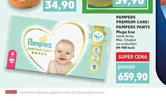 Kaufland Pampers dětské plenky nabídka