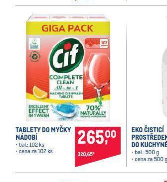Makro Cif tablety do myčky nabídka