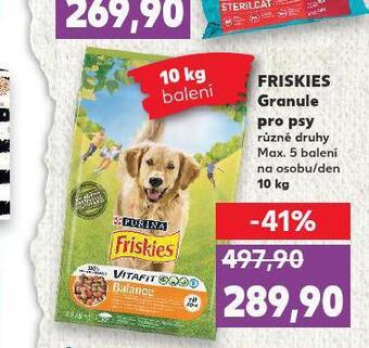 Kaufland Friskies granule pro psy nabídka