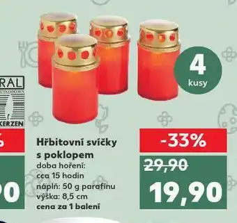 Kaufland Hřbitovní svíčky s poklopem nabídka