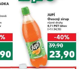 Kaufland Jupí ovocný sirup nabídka