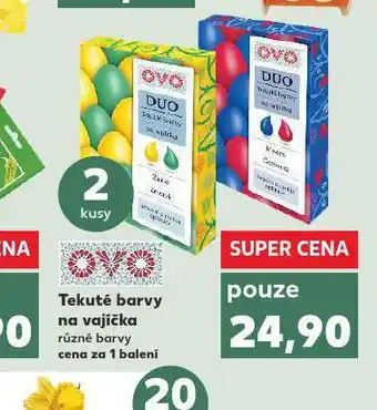 Kaufland Tekuté barvy na vajíčka nabídka