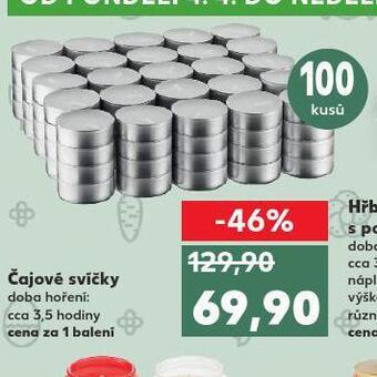 Kaufland Čajové svíčky nabídka