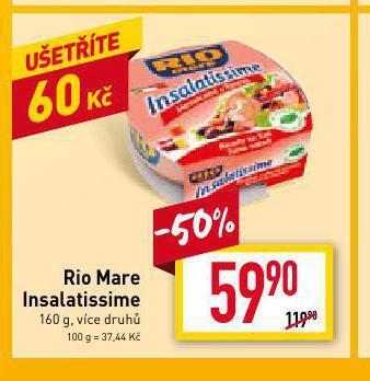 Billa Rio mare insalatissime nabídka