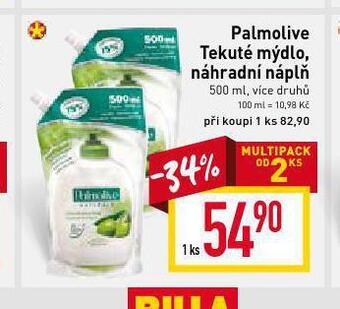 Billa Palmolive tekuté mýdlo nabídka