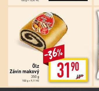 Billa Olz závin makový nabídka