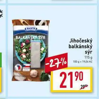 Billa Jihočeský balkánský sýr nabídka