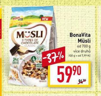 Billa Bonavita musli nabídka